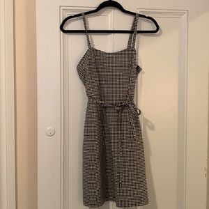 Frank And Oak, black and white gingham mini dress.